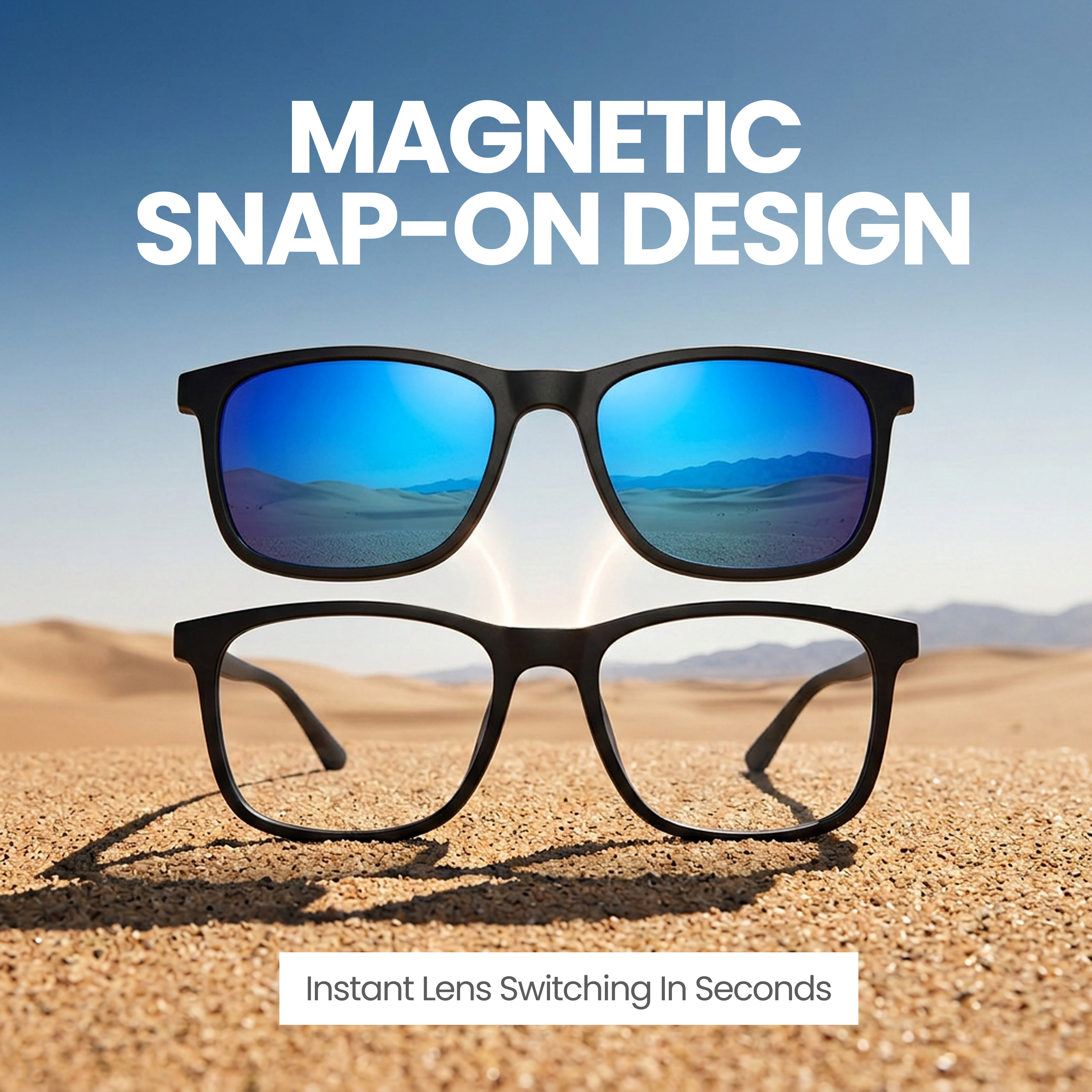 6 In 1 Magnetic Sunglasses Clip