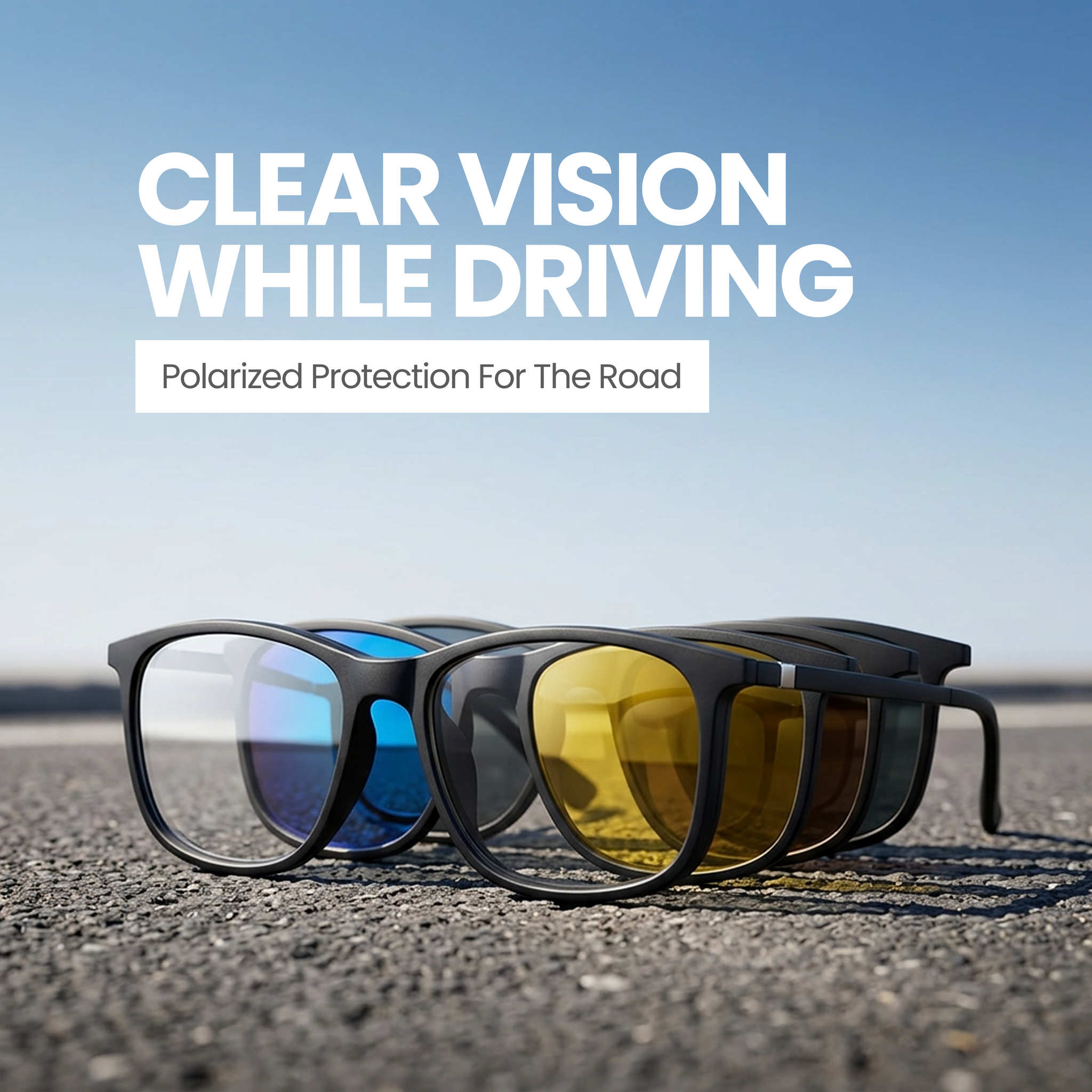 6 In 1 Magnetic Sunglasses Clip