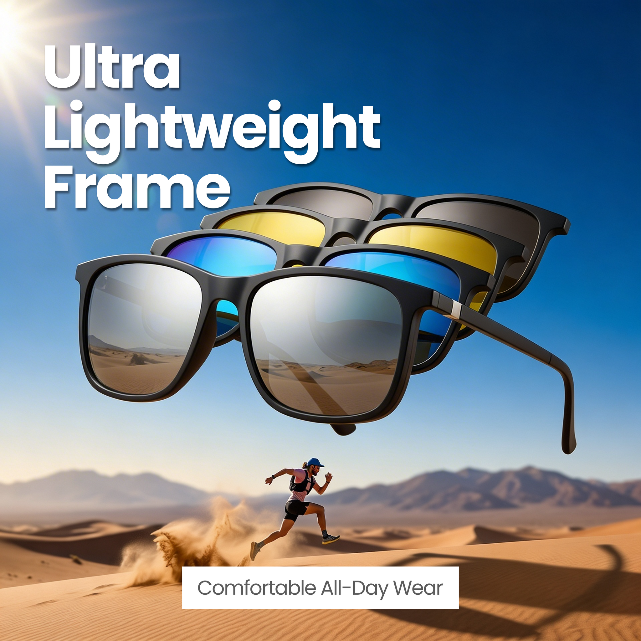 6 In 1 Magnetic Sunglasses Clip