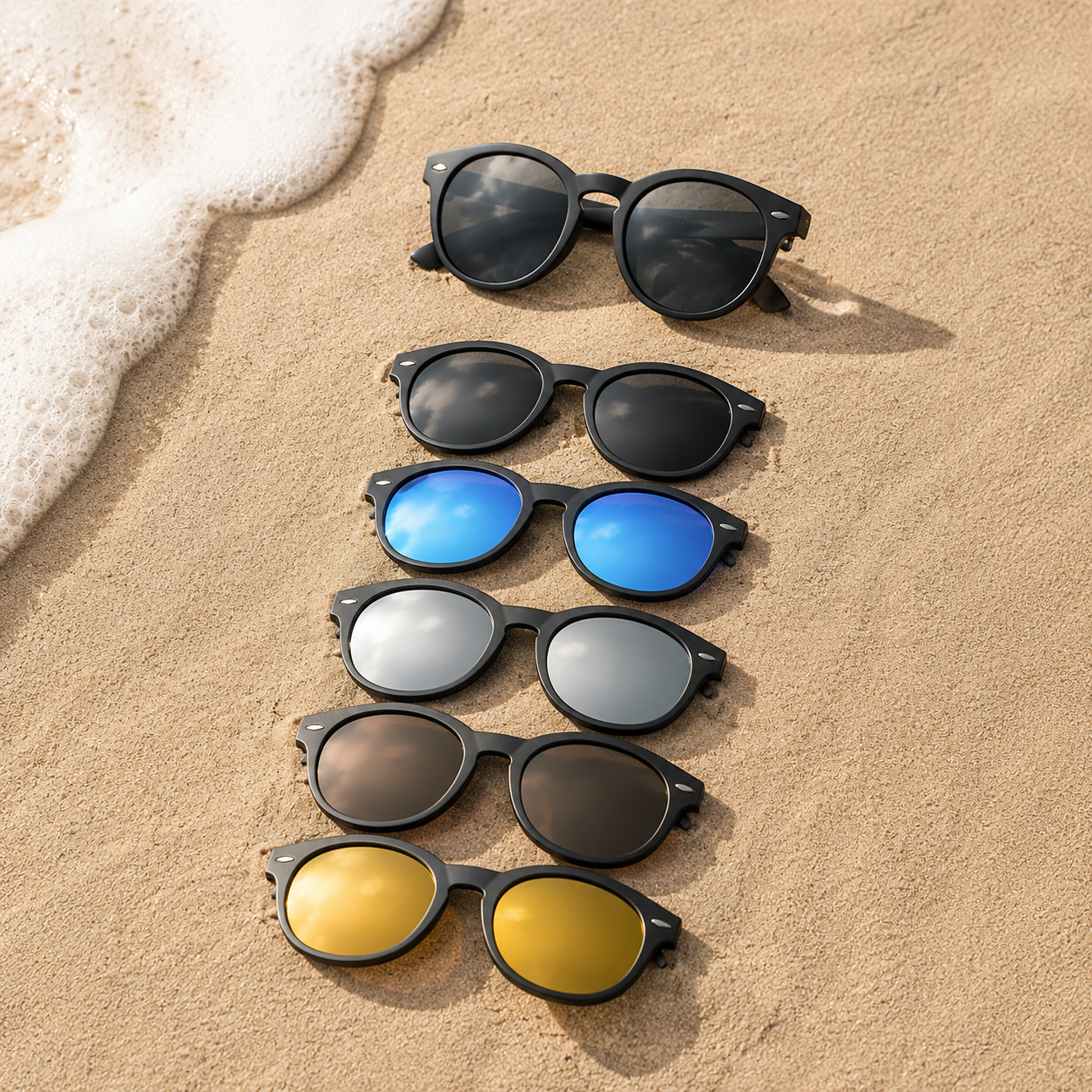 6 In 1 Magnetic Sunglasses Clip