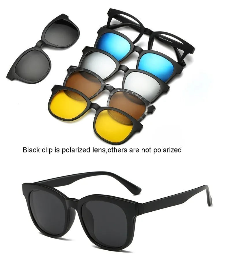 6 In 1 Magnetic Sunglasses Clip