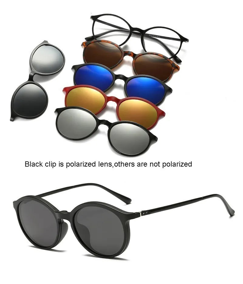 6 In 1 Magnetic Sunglasses Clip