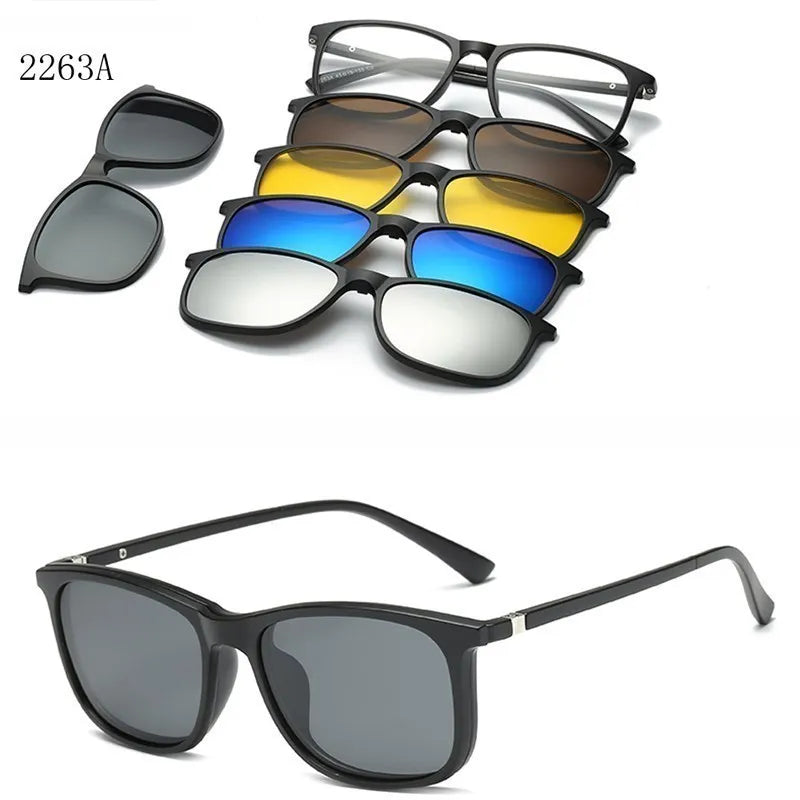 6 In 1 Magnetic Sunglasses Clip