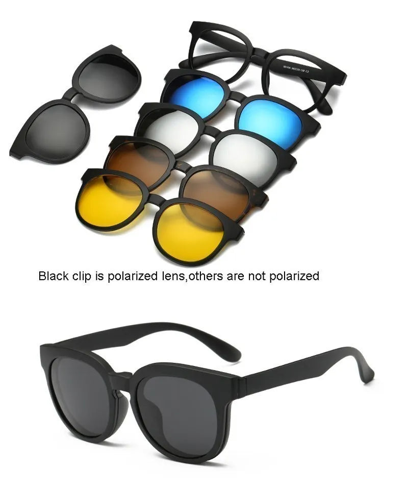 6 In 1 Magnetic Sunglasses Clip