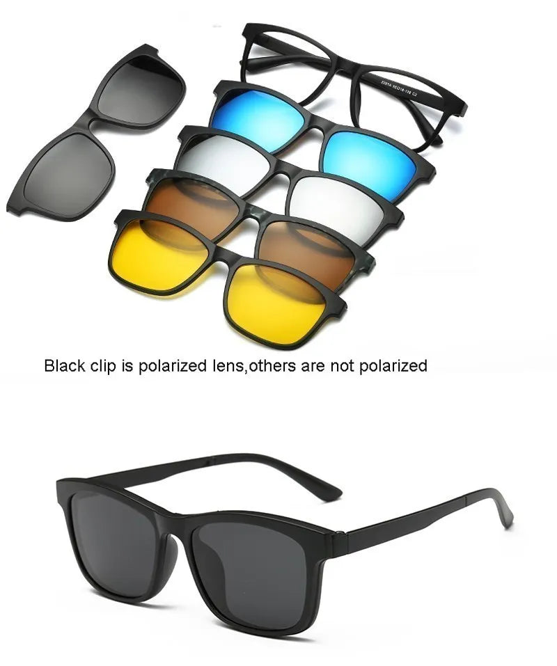 6 In 1 Magnetic Sunglasses Clip