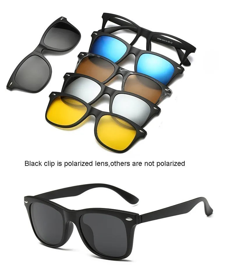 6 In 1 Magnetic Sunglasses Clip